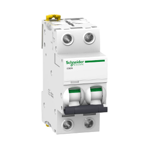Schneider Acti 9 iC60N DIN Mini Circuit Breaker C-Curve 2P