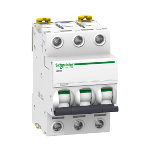Schneider Electric Acti 9 iC60N DIN Mini Circuit Breaker C-Curve 3P