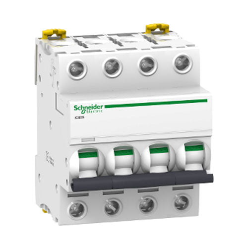 Schneider Acti 9 iC60N DIN Mini Circuit Breaker C-Curve 4P