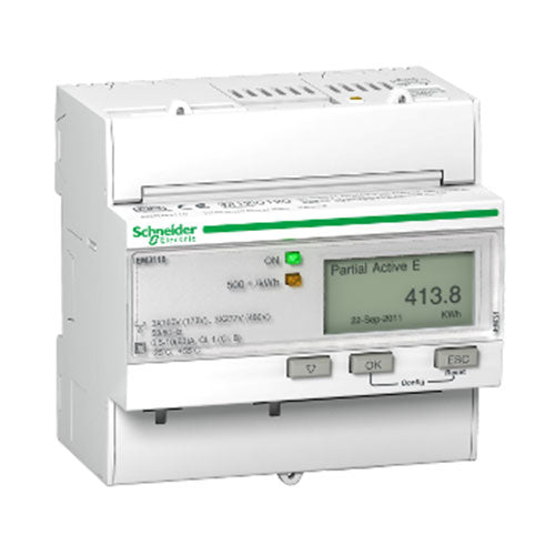 Schneider Acti 9 iEM3110 Rail Mount Energy Meter 63A Pulse MID