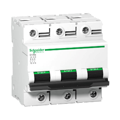 Schneider Electric Acti 9 C120a DIN Mini Circuit Breaker C-Curve 3P
