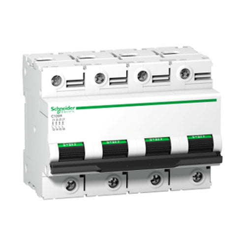 Schneider Acti 9 C120H DIN Mini Circuit Breaker C-Curve 4P