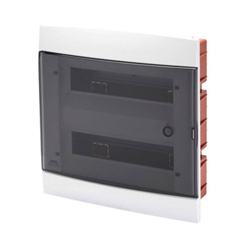 Gewiss 40 CDi Distribution Board 2x12 Module with  Smoked Door