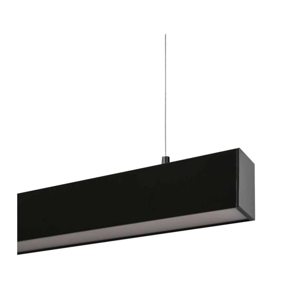 K. Light U Channel LED Pendant 32W 4000lm - Black
