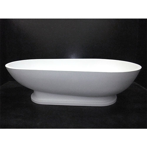 Crystallite Avo Oval Bath - White