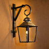 Ambiente Luce L'Avignon Arm Mounted Lantern on Strap Back Plate - Rust