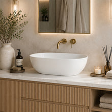 Load image into Gallery viewer, Two Tone Stone Aurora Countertop Vanity Basin
