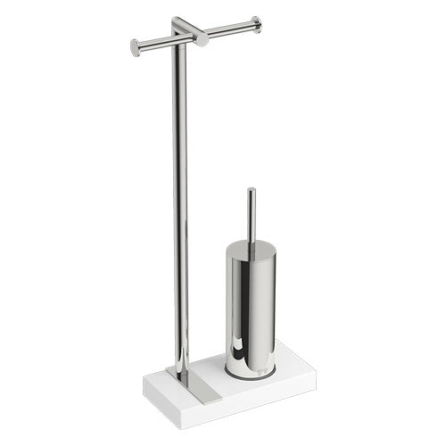 Bathroom Butler 9108 Toilet Butler Duo - Polished Stainless Steel