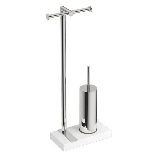 Bathroom Butler 9108 Toilet Butler Duo - Polished Stainless Steel