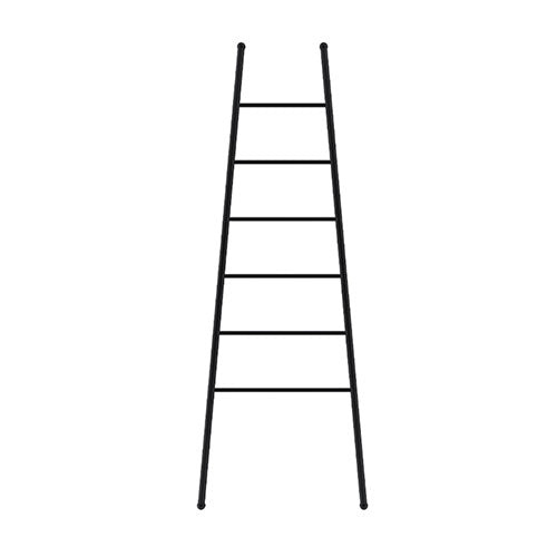 LIQUIDRed Felicity Round 6 Bar Ladder Towel Rail - Matt Black
