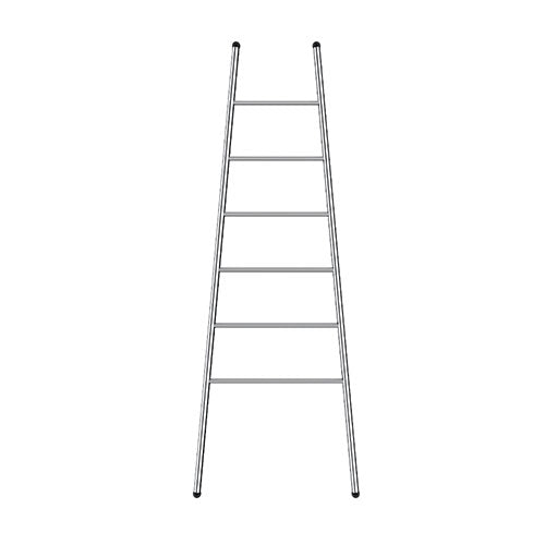 LIQUIDRed Felicity Round 6 Bar Ladder Towel Rail - Stainless Steel