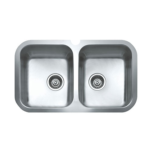 Teka BE 765 Double Bowl Undermount Sink - Stainless Steel