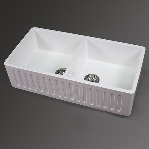 RossCo Double Bowl Counter Top PG Butler Sink