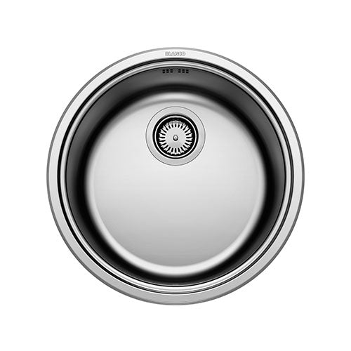 BLANCO Rondosol Single Bowl Inset / Flush Mount Sink - Stainless Steel