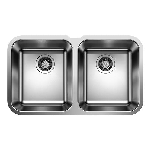 BLANCO Supra 340/340-U Single Bowl Undermount Sink - Stainless Steel