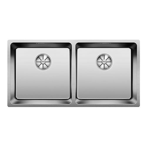BLANCO Andano 400/400-U Double Bowl Undermount Sink - Stainless Steel