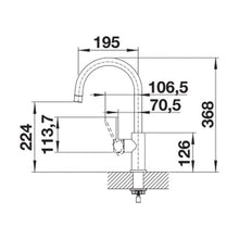 Load image into Gallery viewer, BLANCO Candor Sink Mixer - Stainless Steel
