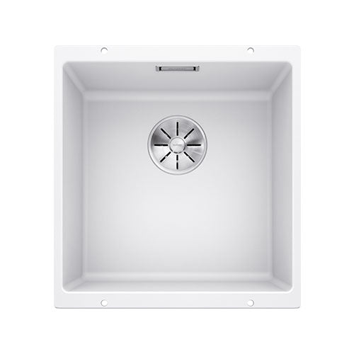 BLANCO SubLine 400-U Silgranit Single Bowl Undermount Sink - White