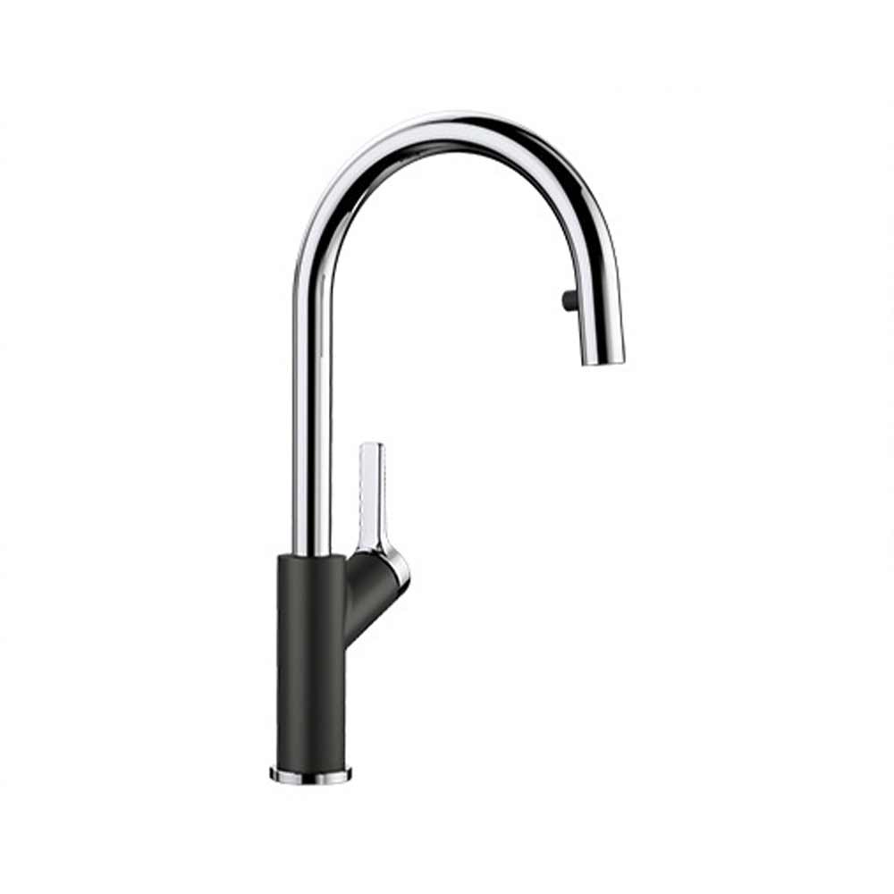 BLANCO Carena-S Sink Mixer - Black/Chrome