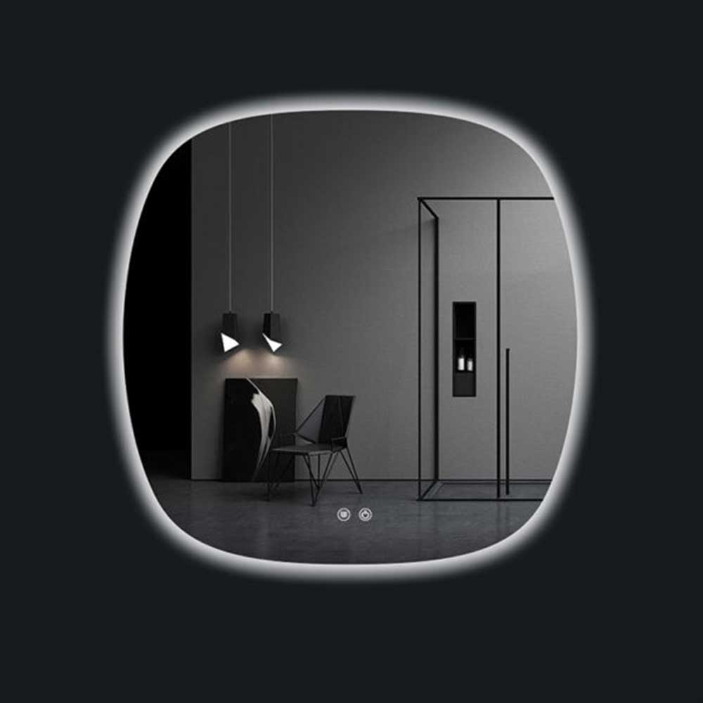 K. Light Square LED Bathroom Mirror