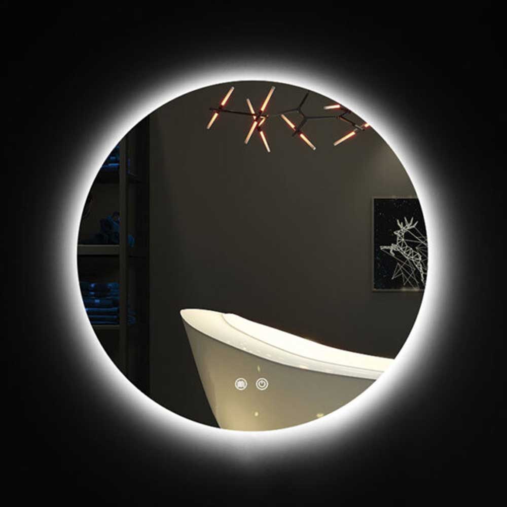 K.Light Round LED Bathroom Mirror