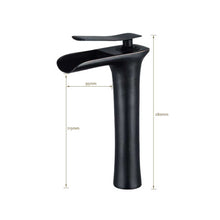 Load image into Gallery viewer, Trendy Taps Sombre Tall Waterfall Basin Mixer - Black
