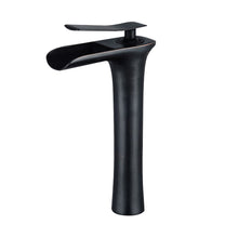 Load image into Gallery viewer, Trendy Taps Sombre Tall Waterfall Basin Mixer - Black
