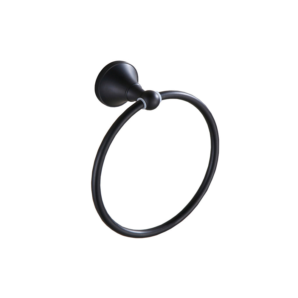 Trendy Taps Sombre Round Towel Ring