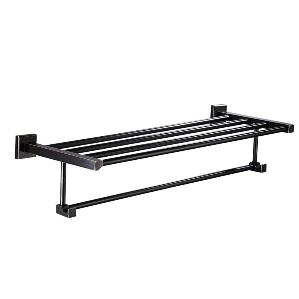 Trendy Taps Sombre SQ Large Towel Rail - Blackened Brass