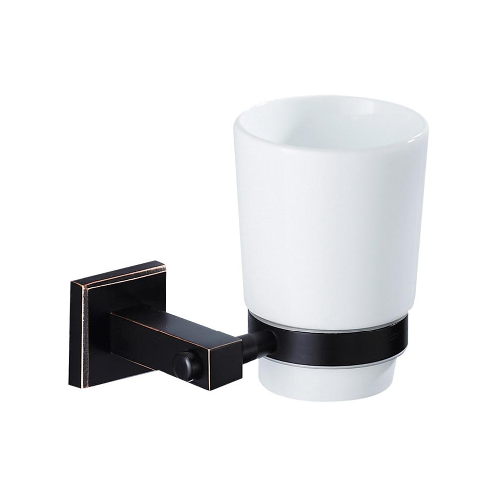 Trendy Taps SQ Tooth Brush Holder - Blackened Brass