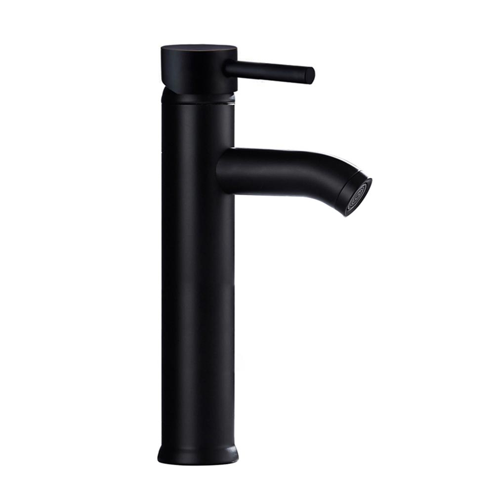 Trendy Taps Sombre Tall Basin Mixer Tap - Blackened Brass