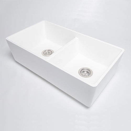 RossCo Double Bowl Counter Top Butler Sink