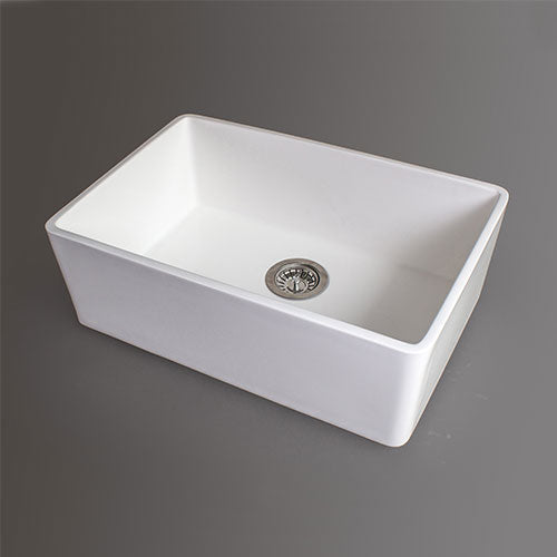 RossCo Single Bowl Rounded Counter Top Butler Sink