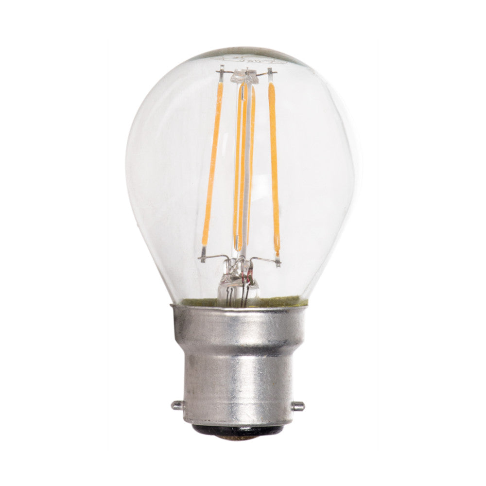 LED Golf Ball Bulb B22 4.5W 400lm 4000K - Clear