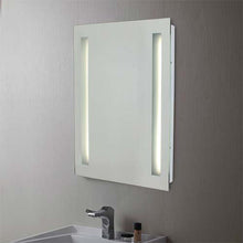 Load image into Gallery viewer, Large Bathroom Mirror with Vertical Strip Illuminators

