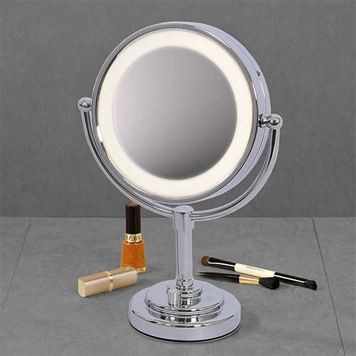 Polished Chrome Mirror Table Light