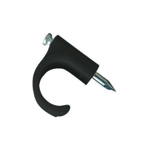 Conduit Clip Round 20mm - Black (100)
