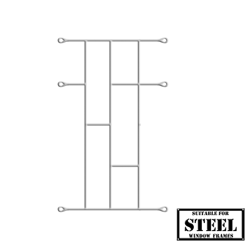 Xpanda Brick Burglar Bars 700x460mm - White