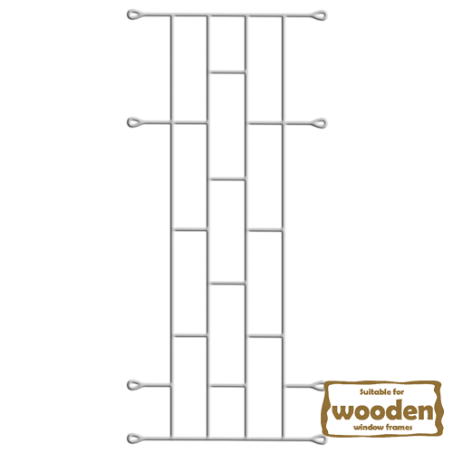 Xpanda Brick Burglar Bars 1000x530mm - White