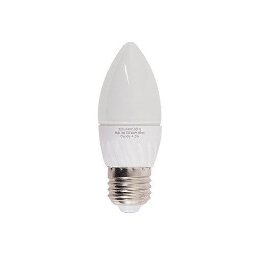 Bright Star LED Candle Bulb E27 5W 400lm 3000K - Frosted