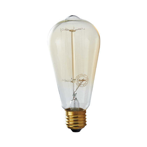 Carbon Filament Nipple Lantern E27 40W Warm White Bulb