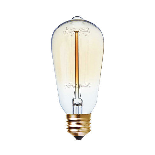 Carbon Filament Nipple Lantern E27 60W Warm White Bulb