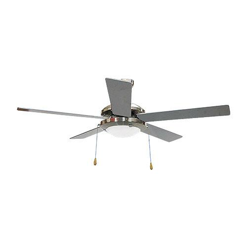 Bright Star 5 Blade Ceiling Fan with Lights 1320mm - Satin Chrome