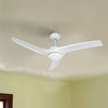 Bright Star 3 Blade Ceiling Fan with Light and Remote 1320mm - White