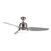 Bright Star 3 Blade Ceiling Fan with Light and Remote 1220mm - Satin Chrome