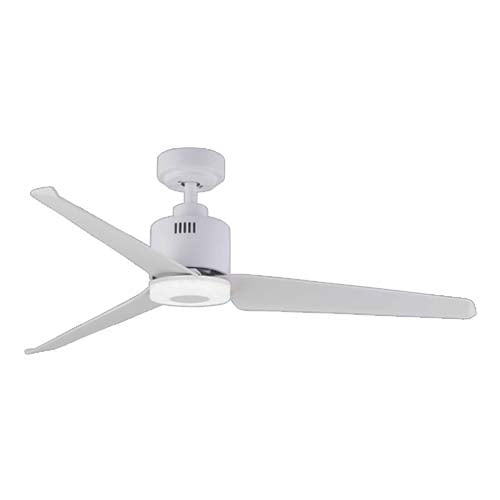 3 Blade Ceiling Fan with LED Light and Remote 1320mm - White