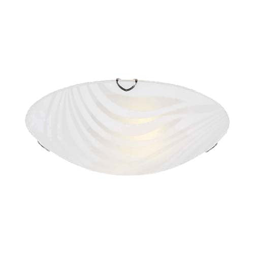 Bright Star Strisce Glass with Polished Chrome Clips Ceiling Light