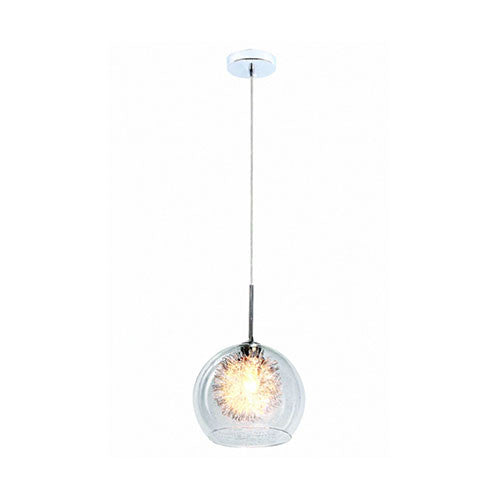 Bright Star Supernova Pendant with Clear Glass