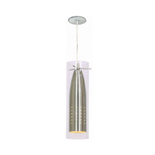Bright Star Single Tall Pendant with Clear Glass