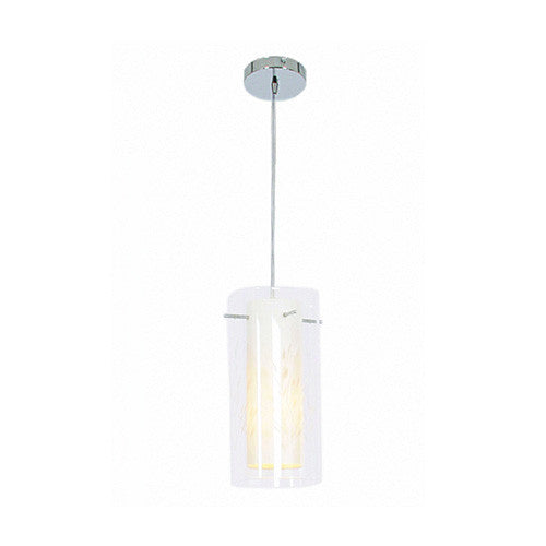 Polished Chrome White Pendant